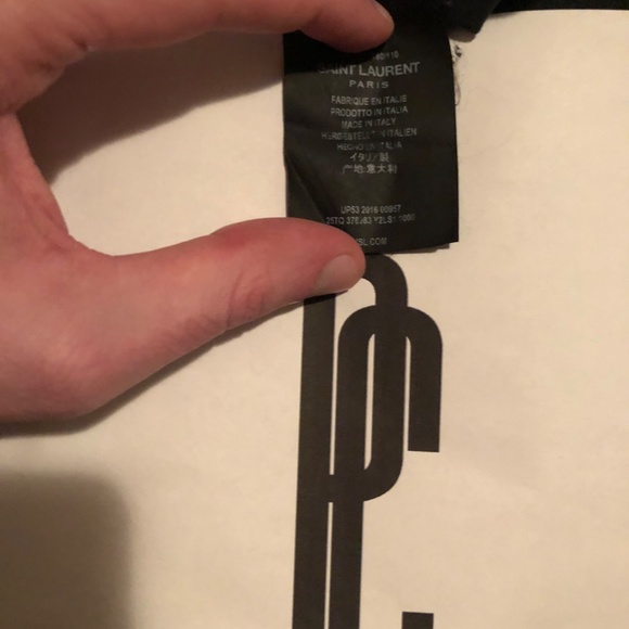 Saint Laurent "Blood Luster Vampire Lips" T-Shirt - Picture 6 of 8